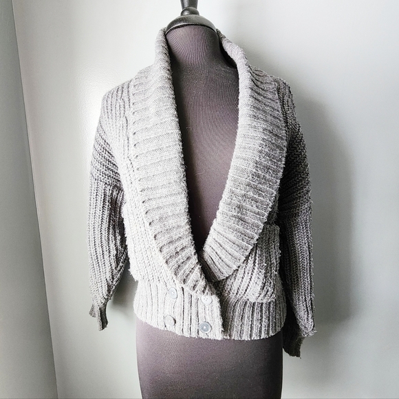 Anthropologie Chunky Deep V Cardigan - Picture 3 of 8